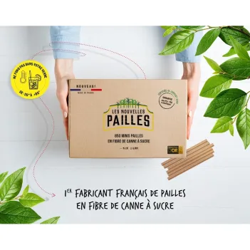 Paille Biodégradable Les Nouvelles Pailles Canne A Sucre 14cm